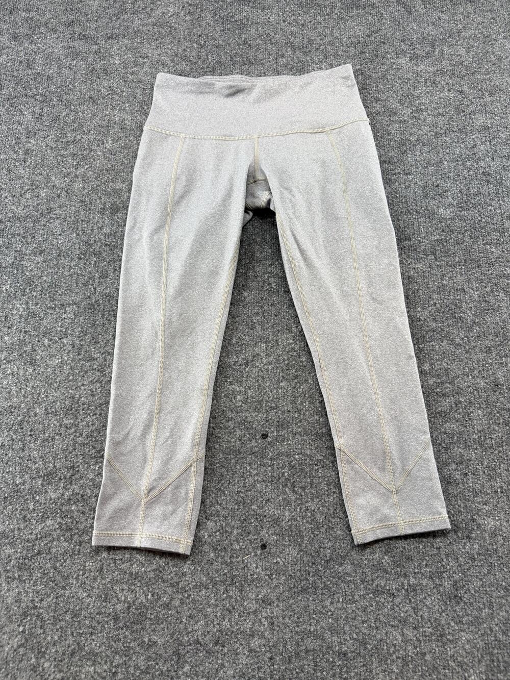 PrAna Capri Leggings Womens XS Gray High Rise Yoga Gym Pants Stretch Running
